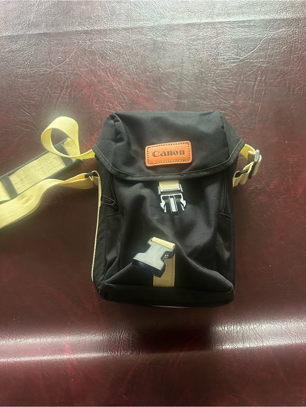 Canon Black and Yellow Small Messenger Camera Bag